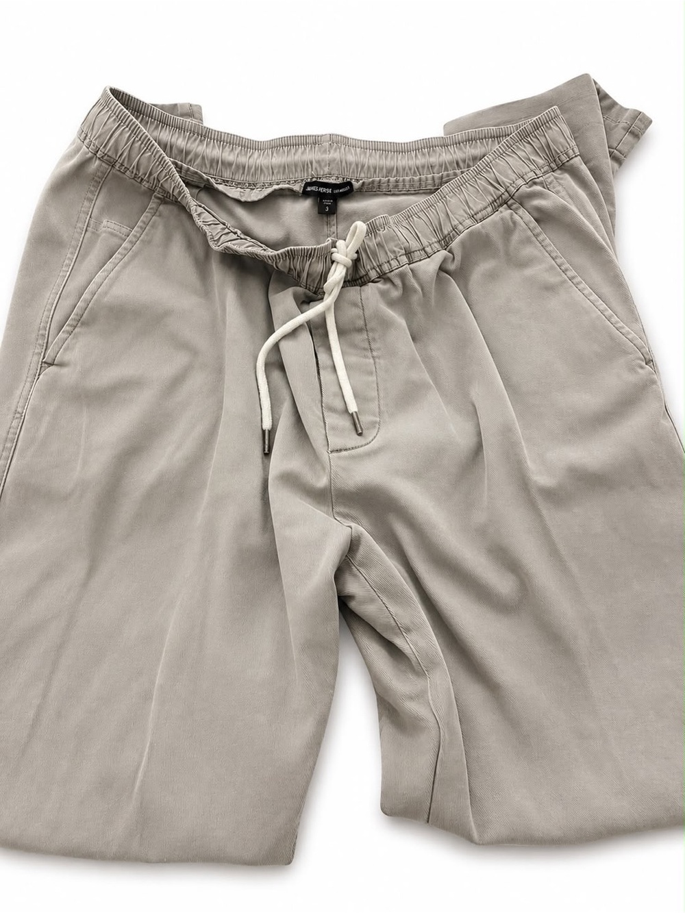 James Perse Men's Cargo Drawstring Pants - Light Taupe